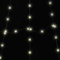 vidaXL LED Vianočný stromček so zemnými kolíkmi Teplá biela 306 cm Kov