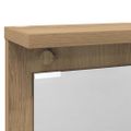 vidaXL Vešiak na stenu Nástenná montáž dub artisan 84 x 10 x 80 cm