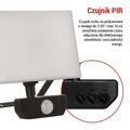 LED reflektor EMOS ZS2932 TAMBO so senzorom pohybu, 30 W, 3000 lm, čierny