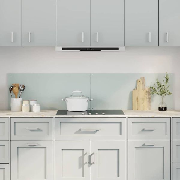 vidaXL Kuchynský obklad 2 pcs Biela 90 x 40 cm tvrdené sklo