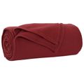 vidaXL Deky Bordeaux červená 240 x 220 cm 0.74 kg Flís