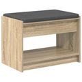 vidaXL Predsieňová lavica Sonoma dub 63 x 38 x 45 cm