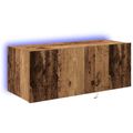 vidaXL TV nástenná skriňa 80 x 35 x 31 cm Staré drevo Kompozitné drevo