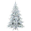 vidaXL Umelý Sklápací Vianočný Stromček Biela 240 cm PVC a oceľ
