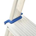 vidaXL 5-stupňový hliníkový obojstranný rebrík 113 cm