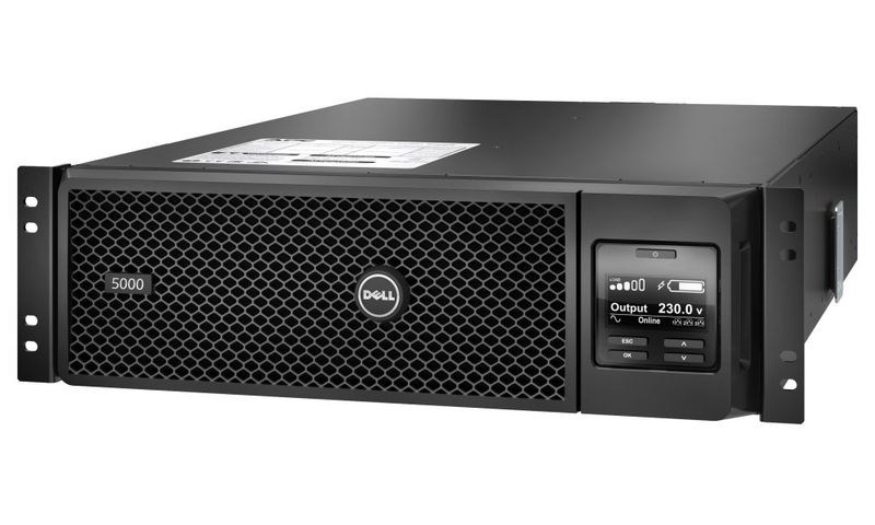 Dell Smart-UPS SRT 5000VA rack/tower - 4500-watt - 5000 VA Záložný zdroj, 5000VA, 4500W, 3U, rack/tower, LCD, USB, RJ45, IP20, EPO