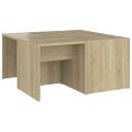 vidaXL Konferenčné stolíky 4ks, dub sonoma 33x33x33cm kompozitné drevo