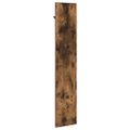 vidaXL Vešiak na stenu Nástenná montáž Dymová dub 20 x 1,5 x 100 cm