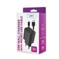SETTY sieťová nabíjačka 1x USB 3A čierna + microUSB kábel 1,0 m (GSM106086)