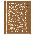 vidaXL Záhradná brána 100x150 cm odolná oceľ s plameňovým dizajnom