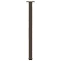 vidaXL Nohy konzolového stolíka 4 ks, prírodná oceľ, 72-74 cm, oceľ