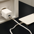 Forever TC-08-30AC GaN PD QC charger 1x USB-C 1x USB 30W white
