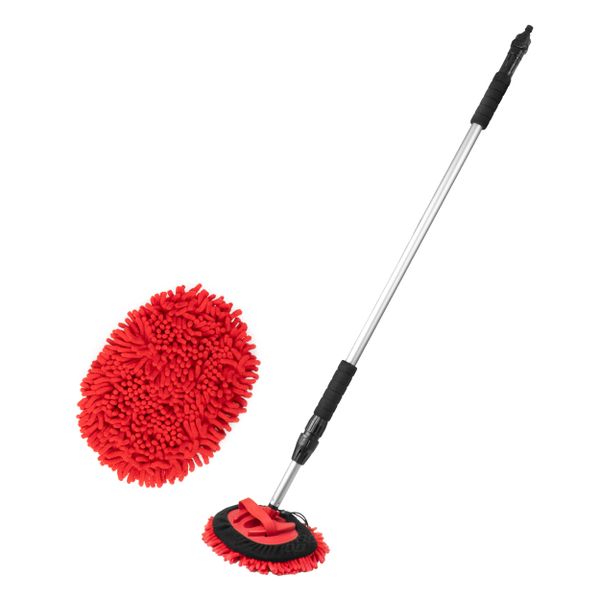 Teleskopický průtokový kartáč na mytí auta 120-200 cm AMiO-02398