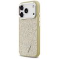 Puzdro Guess Glitter Triangle Logo MagSafe pre iPhone 17 Pro zlaté