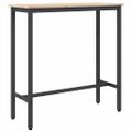 vidaXL stôl Prírodná 100 x 40 x 101 cm Inžinierske drevo a oceľ
