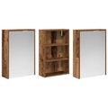 vidaXL Set kabinetov do kúpeľne 3 ks 126 x 16 x 62.5 cm