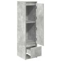 vidaXL Highboard Concrete Grey 29,5x34x119,5 cm Engineered Wood