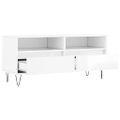 vidaXL TV skrinka lesklá biela 100x34,5x44,5 cm kompozitné drevo