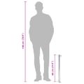 vidaXL Záhradný vodný stĺpik 60 cm nehrdzavejúca oceľ okrúhly