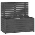 vidaXL Záhradný box sivý 101x50,5x46,5 cm masívna borovica