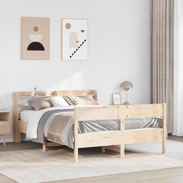 vidaXL Posteľ bez matraca 160x200 cm masívna borovica