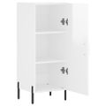vidaXL Komoda lesklá biela 34,5x34x90 cm spracované drevo