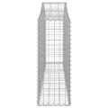 vidaXL Oblúkové gabionové koše 20ks 200x30x80/100cm pozinkované železo