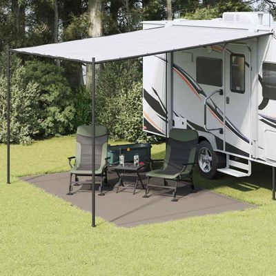 vidaXL Koberec do stanu Svetlosivá 400 x 250 cm Polyetylén