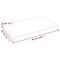 vidaXL Stolová doska 60x40x(2-4) cm neošetrený masív živé hrany