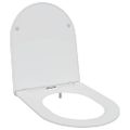 vidaXL WC sedadlo Biela 47 x 36 x 3,4 cm Duroplast