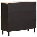 vidaXL Servírovacia skriňa Biele umývanie dokončenie 80 x 33 x 75 cm