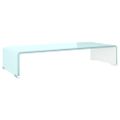 vidaXL TV stojan/stojan pod monitor, sklo, zelený 60x25x11 cm