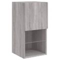 vidaXL TV skrinka s LED svetlami sivá sonoma 30,5x30x60 cm