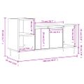 vidaXL TV skrinka dub sonoma 100x35x55 cm spracované drevo