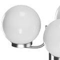 vidaXL Záhradné svietidlo so stĺpikom, 3 lampy 220 cm