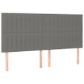 vidaXL Boxspring posteľ s matracom tmavosivá 160x200 cm látka