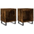 vidaXL Nočné stolíky 2 ks dymový dub 40x35x50 cm kompozitné drevo