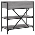 vidaXL Konzolový stolík sivý sonoma 75 x 34,5 x 75 cm kompozitné drevo