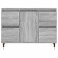 vidaXL Kúpeľňová skrinka sivý dub sonoma 80x33x60 cm kompozitné drevo