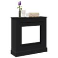 vidaXL Obloženie krbu čierne 90x30x90 cm kompozitné drevo