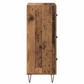 vidaXL Servírovacia skriňa Staré drevo 34 x 34.5 x 90 cm