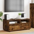 vidaXL TV skrinka 100 x 48 x 43 cm Dymová dub Kompozitné drevo