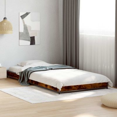 vidaXL Rám postele Dymový dub 80 x 200 cm Kompozitné drevo