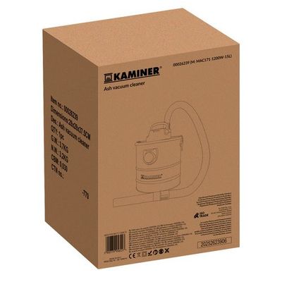 Kaminer ODK006-15L Elektrický vysávač na popol 15 l Kaminer ODK006-15L Elektrický vysavač na popel 15 l