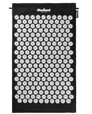 Akupresúrna podložka s vankúšom REBEL RBA-6002-BK Black Akupresurní podložka s polštářem REBEL RBA-6002-BK Black