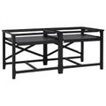 vidaXL Pedestal na práčku 2 pcs Čierny 120 x 56 x 52 cm Oceľ