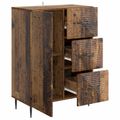 vidaXL Servírovacia skriňa so zásuvkou Staré drevo 66 x 34,5 x 89,5 cm
