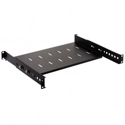 Polica NEKU 19" 1U 250mm nastaviteľná, čierna Police NEKU 19" 1U 250mm nastavitelná, čierna