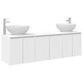 vidaXL Set kabinetov do kúpeľne 3 ks Biela 49,5 x 44,5 x 65 cm