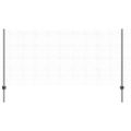 vidaXL Zvarené pletivo s podperami 10 x 1,2 m PVC potiahnutá oceľ Sivá